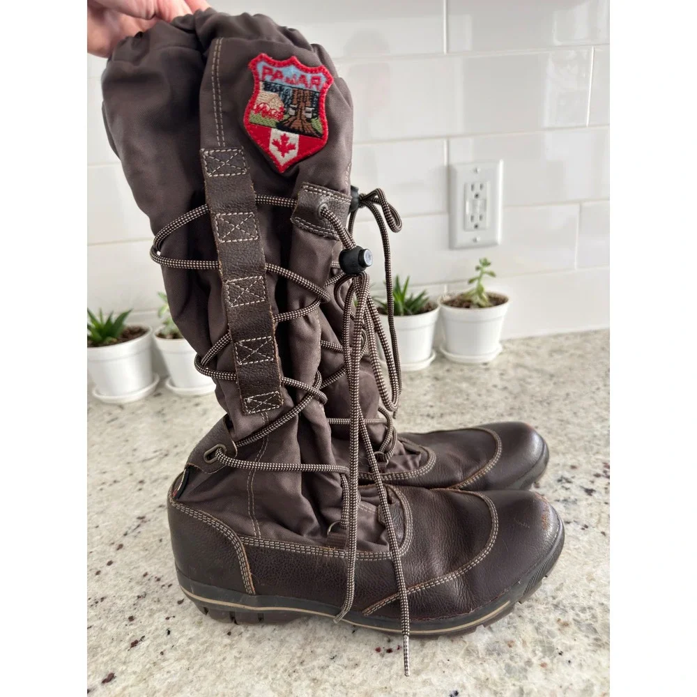 Pajar Canada Tall Brown Winter Boots Size 9–9.5‎ (EU 40)